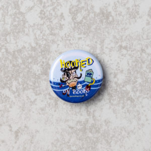 Hooked on Books 32mm Badge