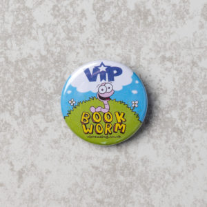 Book Worm 32mm Badge