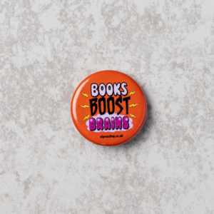 Books Boost Brains 32mm Badge