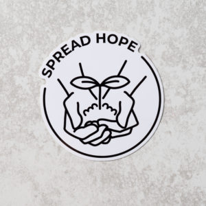 Spread Hope - Refugee Week 10cm Vinyl Sticker