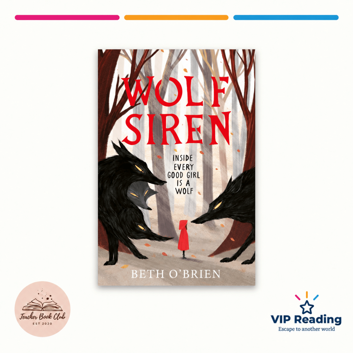 Wolf Siren by Beth O’Brien on the VIP Reading Teacher Book Club ivory template