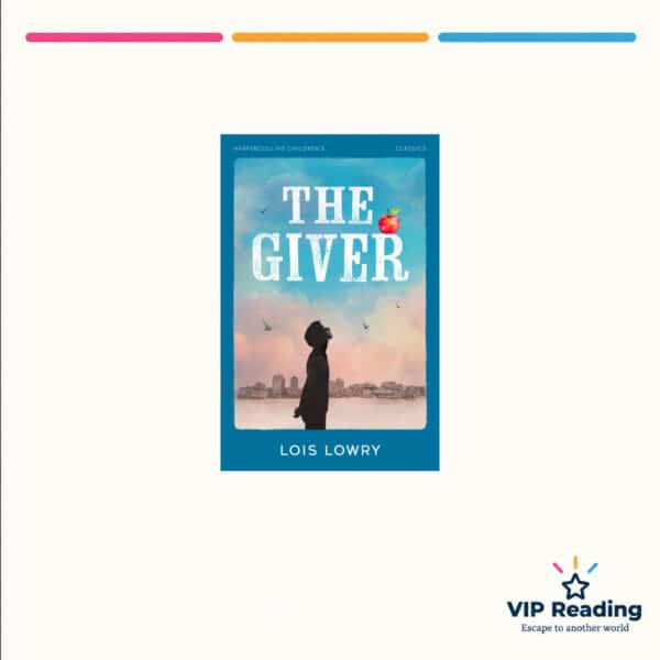 The Giver — ISBN 9780008726430 — original book cover on the VIP Reading ivory template