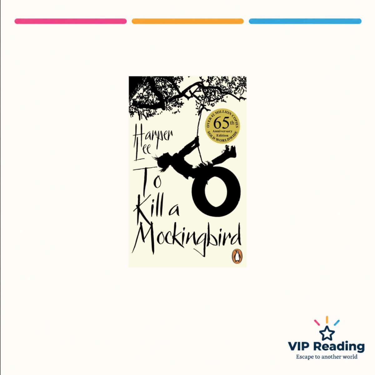 To Kill a Mockingbird — ISBN 9780099549482 — original book cover on the VIP Reading ivory template