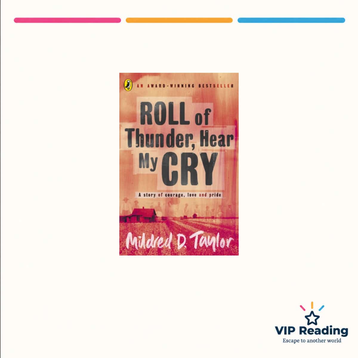 Roll of Thunder, Hear My Cry — ISBN 9780140371741 — original book cover on the VIP Reading ivory template
