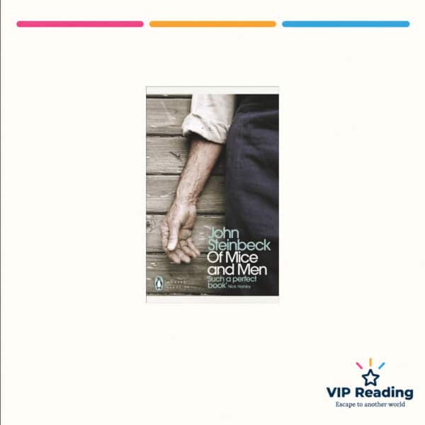 Of Mice and Men — ISBN 9780141023571 — original book cover on the VIP Reading ivory template