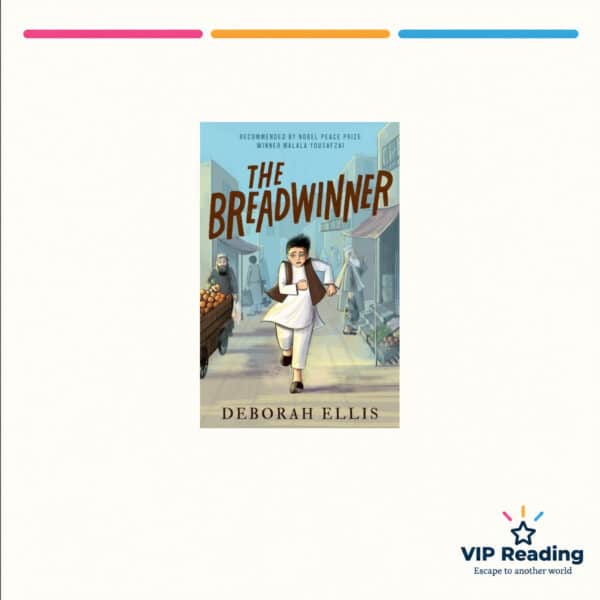 The Breadwinner — ISBN 9780192787385 — original book cover on the VIP Reading ivory template