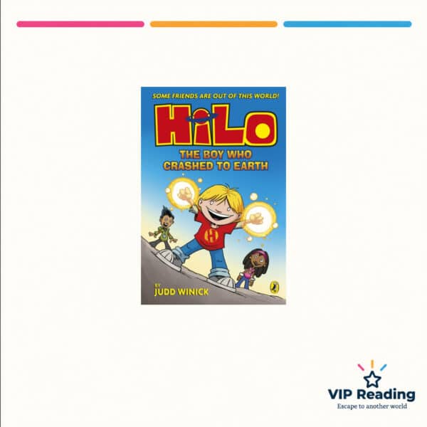 Hilo: The Boy Who Crashed to Earth — ISBN 9780241706442 — original book cover on the VIP Reading ivory template