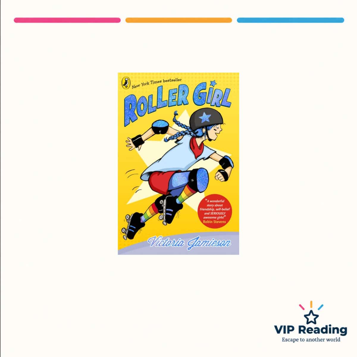 Roller Girl — ISBN 9780241712962 — original book cover on the VIP Reading ivory template