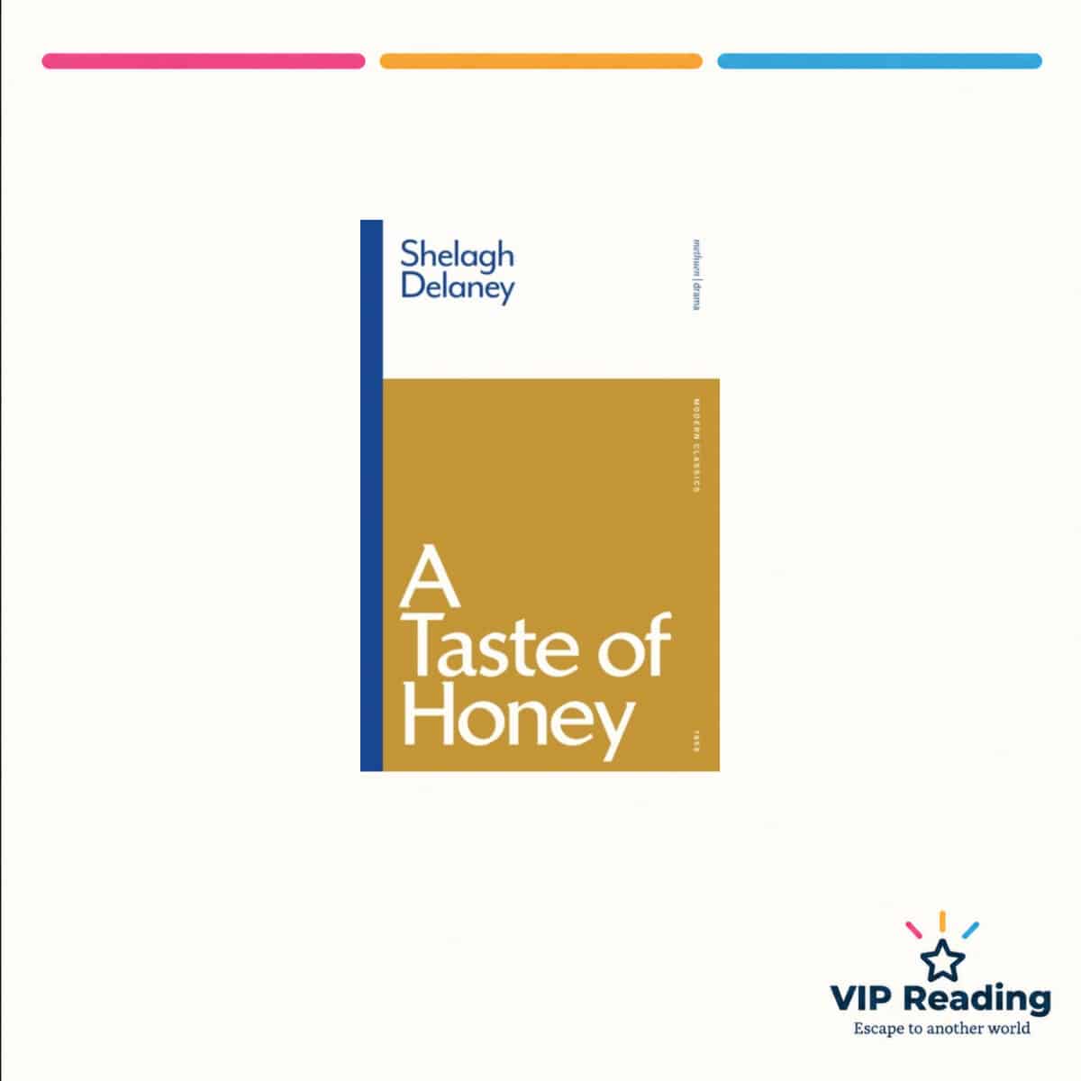 A Taste of Honey book cover on VIP Reading ivory template