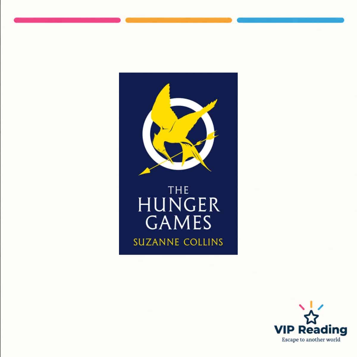 The Hunger Games — ISBN 9781407132082 — original book cover on the VIP Reading ivory template
