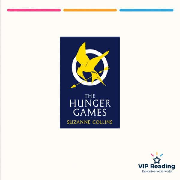 The Hunger Games — ISBN 9781407132082 — original book cover on the VIP Reading ivory template