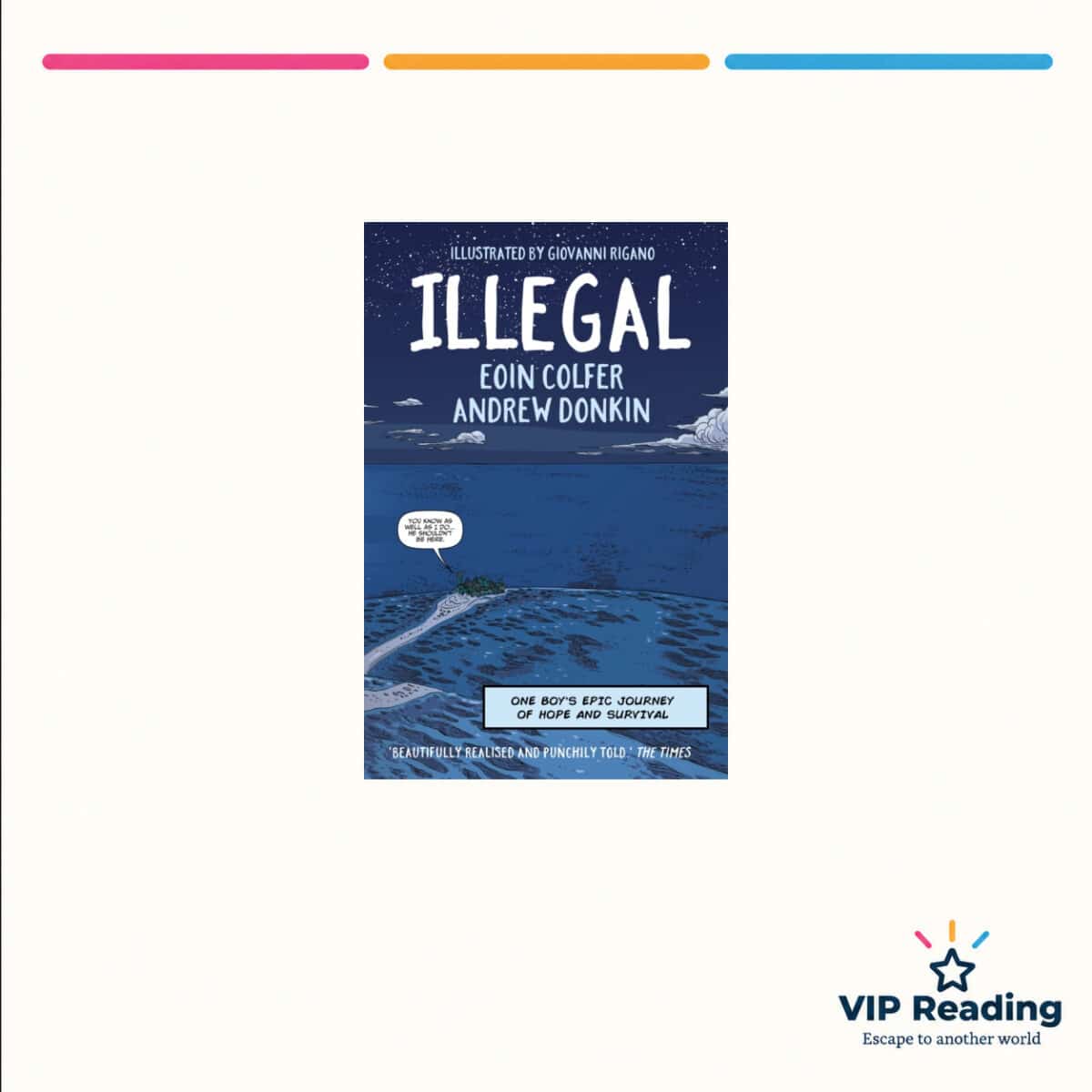 Illegal — ISBN 9781444931686 — original book cover on the VIP Reading ivory template