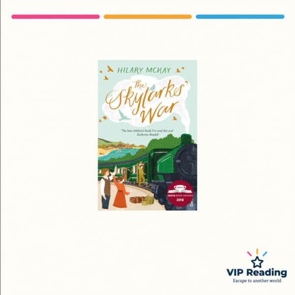 The Skylarks’ War — ISBN 9781509894963 — original book cover on the VIP Reading ivory template