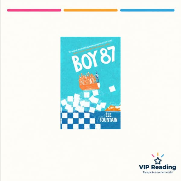 Boy 87 book cover on VIP Reading ivory template