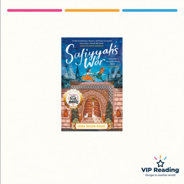 Safiyyah's War book cover on VIP Reading ivory template