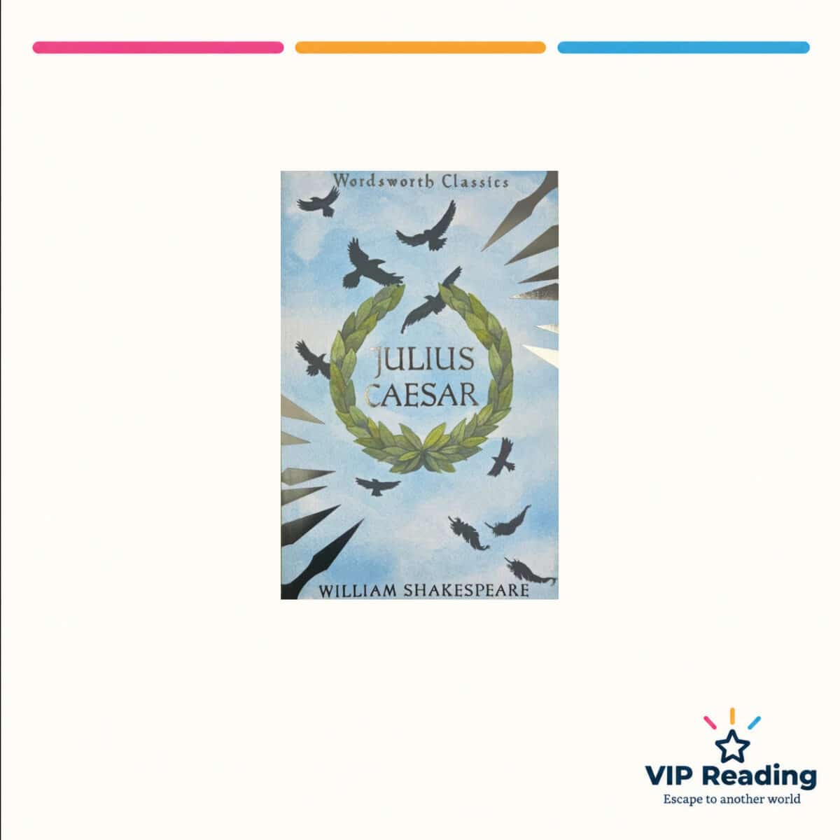 Julius Caesar — ISBN 9781853260223 — original book cover on the VIP Reading ivory template