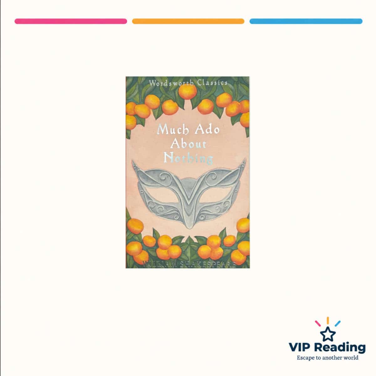 Much Ado About Nothing — ISBN 9781853262548 — original book cover on the VIP Reading ivory template