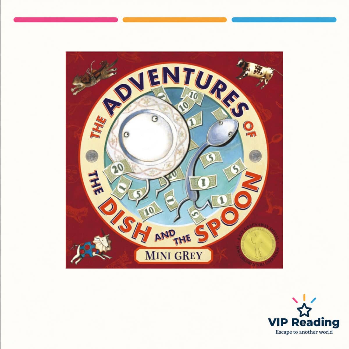 The Adventures of Dish and Spoon book cover on the VIP Reading template
