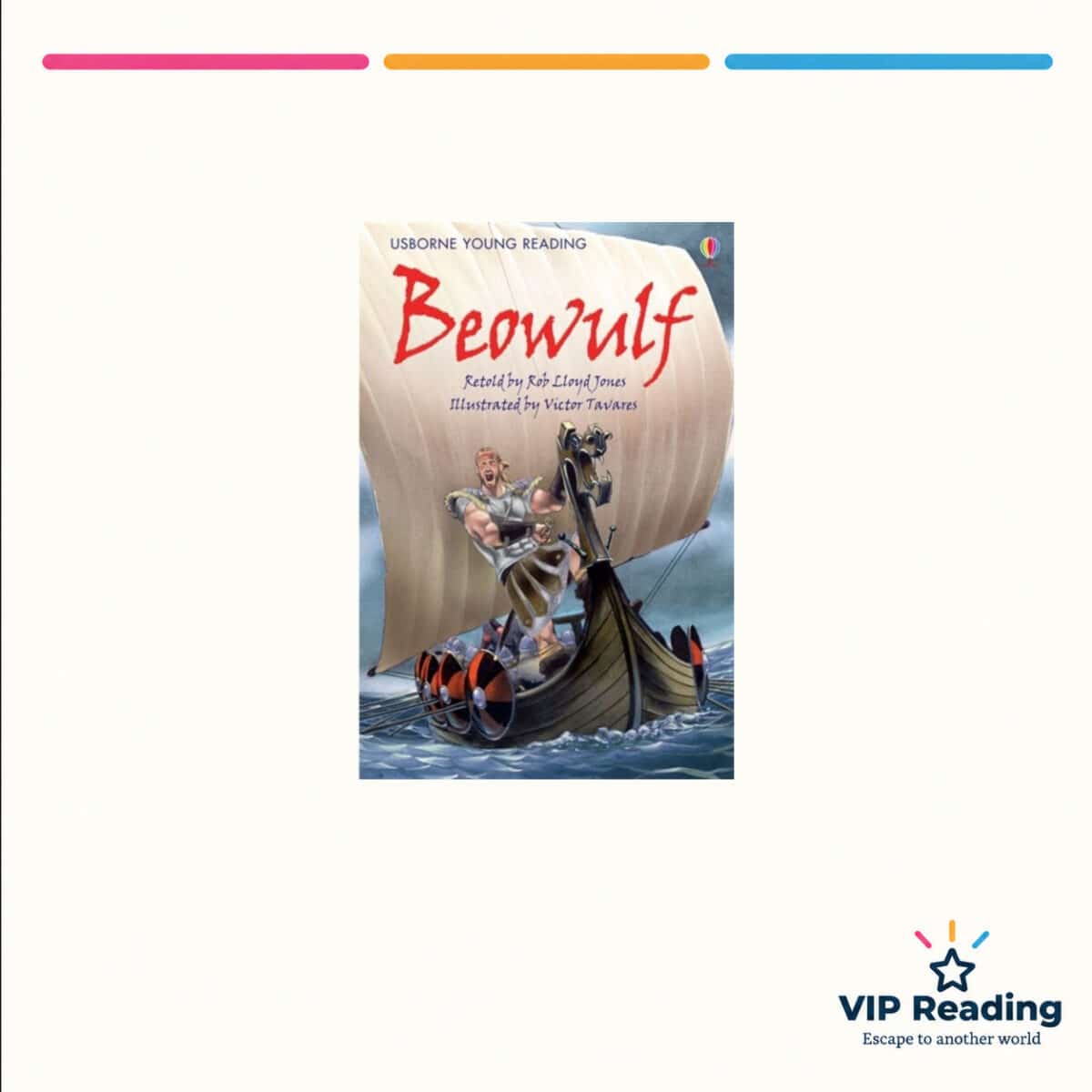 Beowulf - Usborne Young Readers - SALE book cover on the VIP Reading template