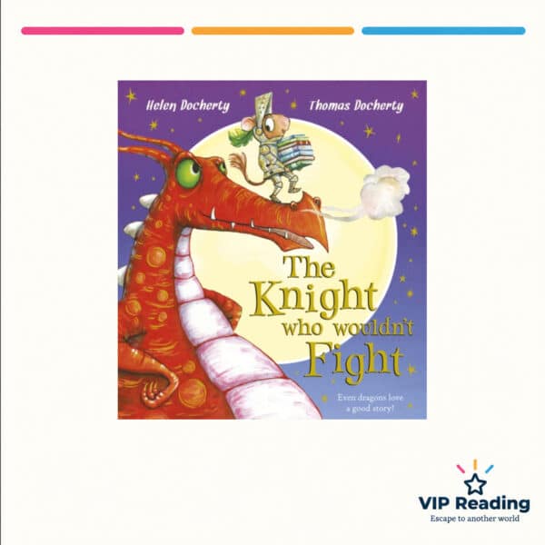The Knight Who Wouldn't Fight book cover on the VIP Reading template