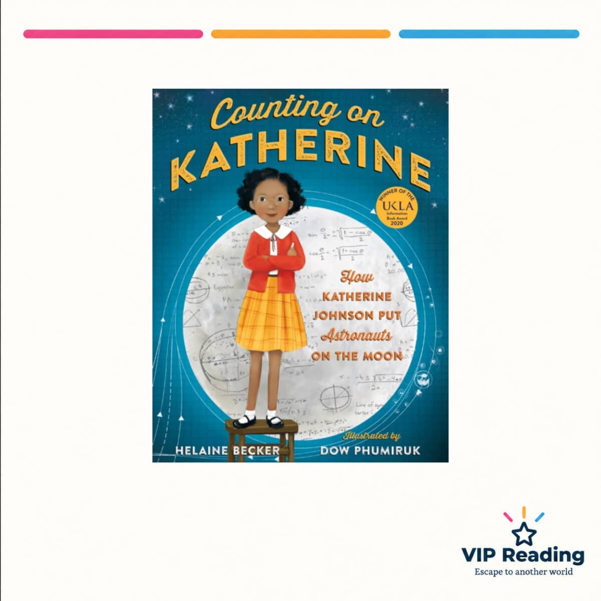 Counting on Katherine book cover on the VIP Reading template