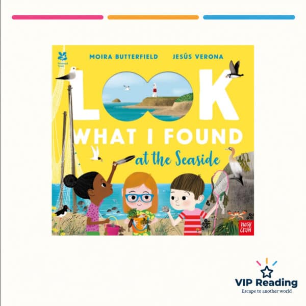 Look What I Found at the Seaside - National Trust book cover on the VIP Reading template