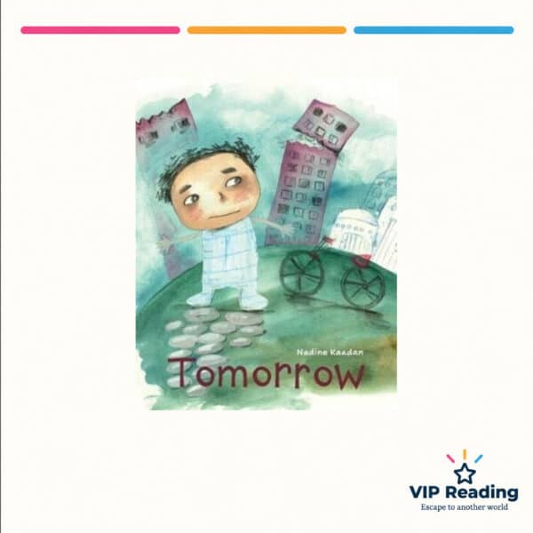Tomorrow book cover on the VIP Reading template